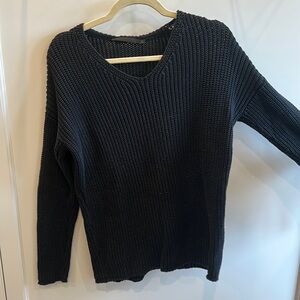 Jenni Kayne Cotton Cabin Sweater | Black | XXS
